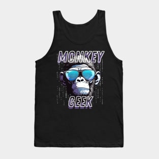 Monkey Geek Funny Gifts for Nerds IT Specialists Tank Top